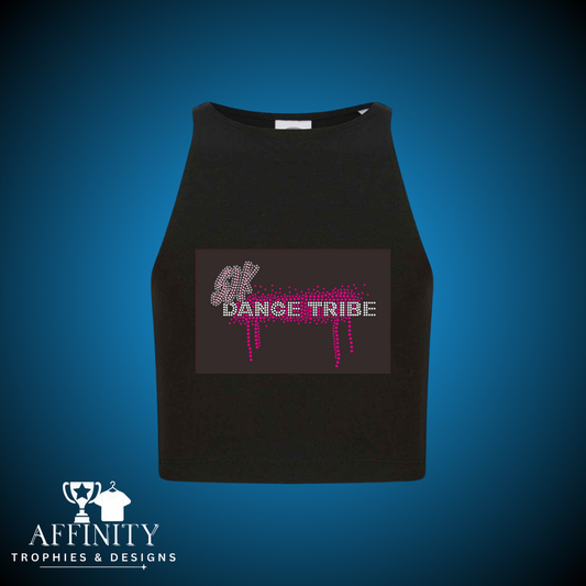 SJK Dance Tribe Racer Back Crop Top