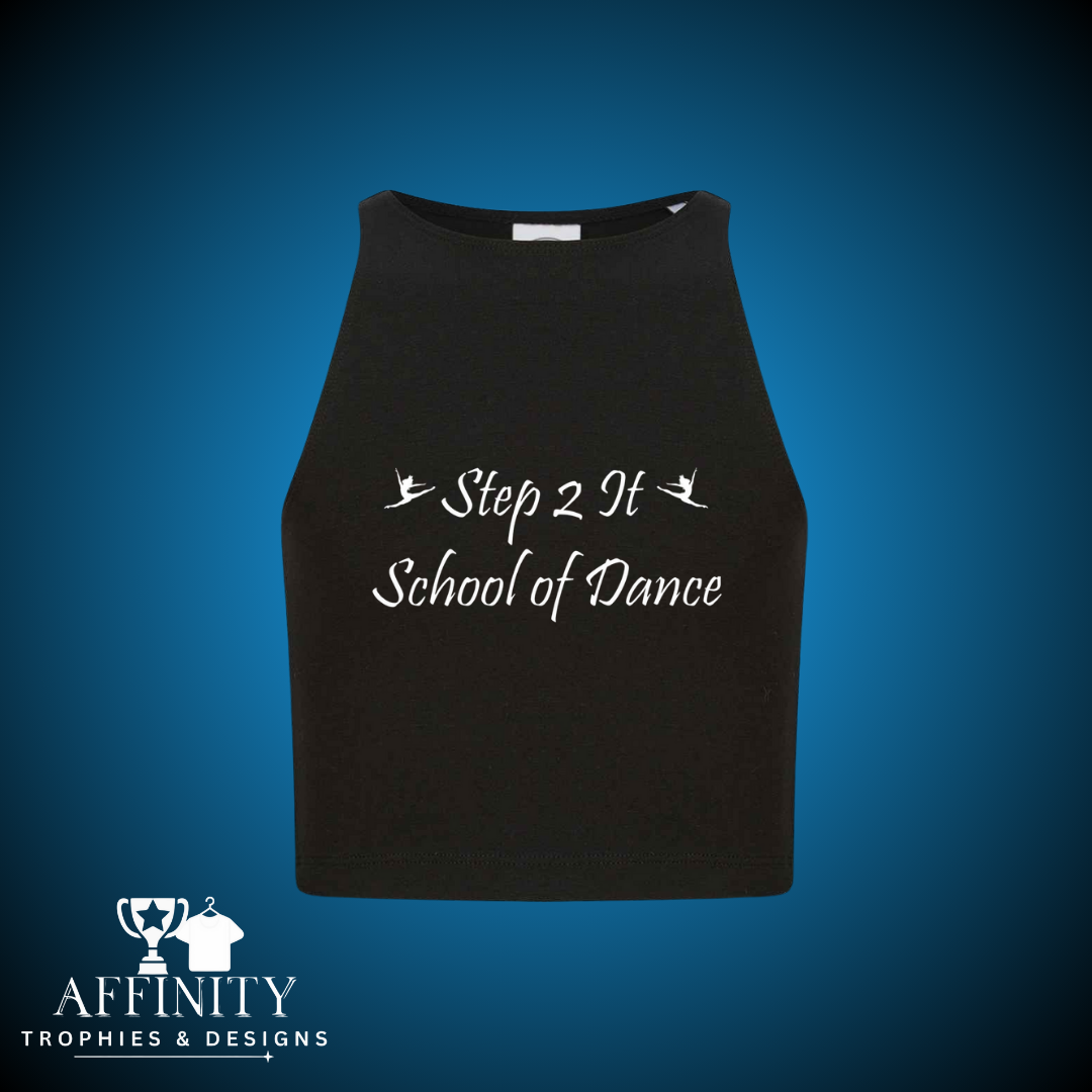 Step2 It School of Dance Racer Back Crop Top