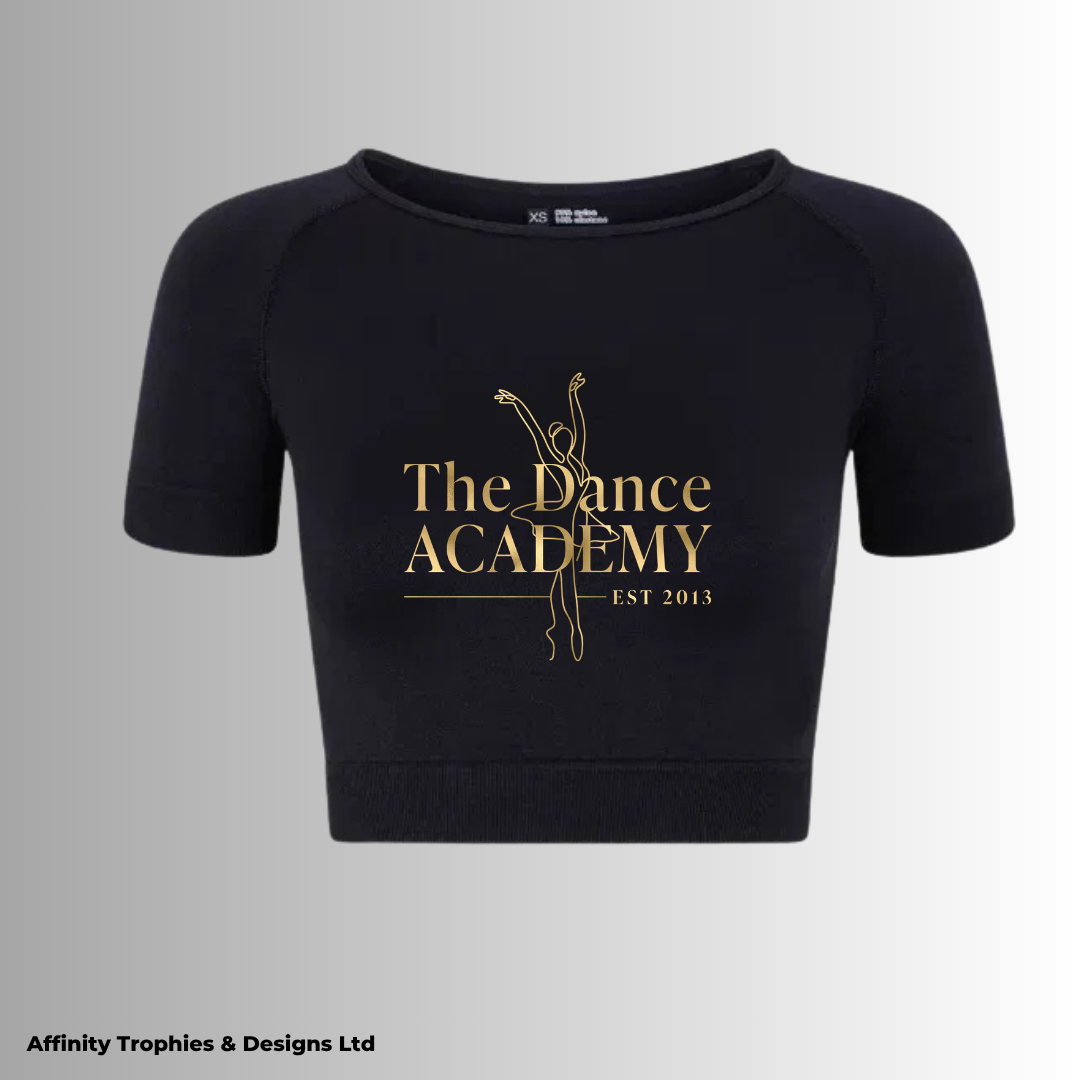 The Dance Academy Capped Sleeve Crop Top