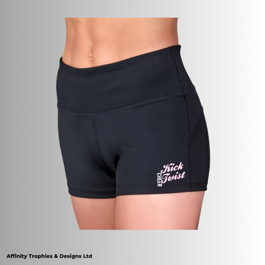 Kick Twist Cheer High Waisted Shorts