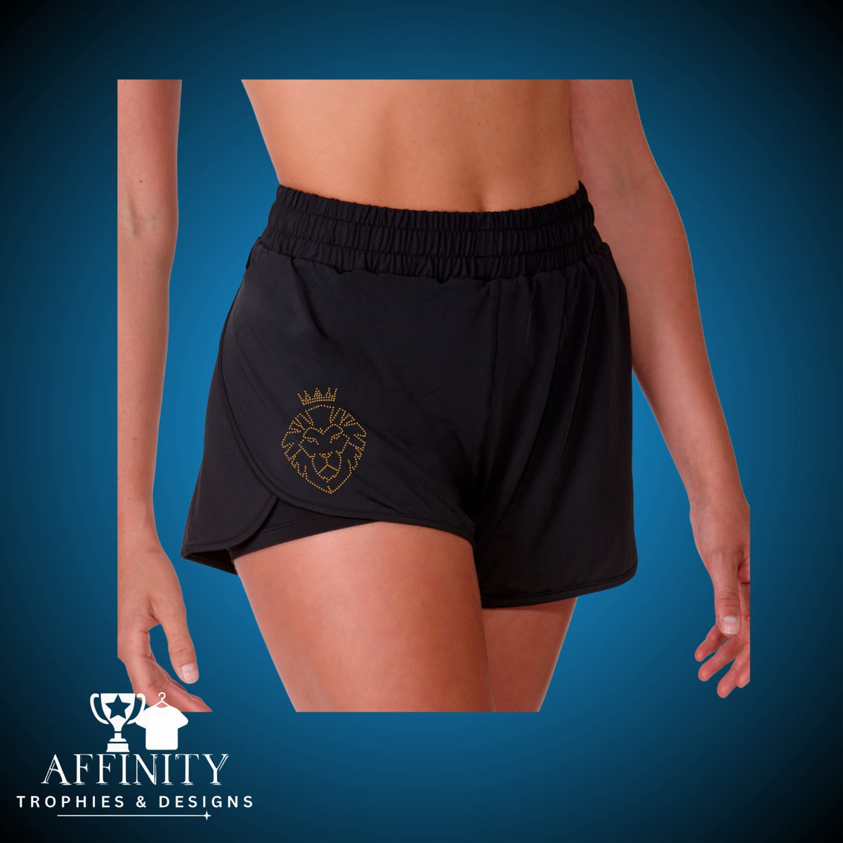 State of the Arts Rhinestone Double Layer Shorts