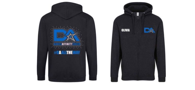 DA Cheerleading Zip Hoodie - Competitive Cheer Only