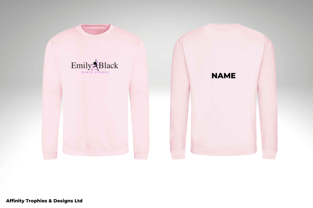 Emily Black Dance School Jumper - Pink